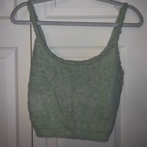 Fuzzy Cropped Top